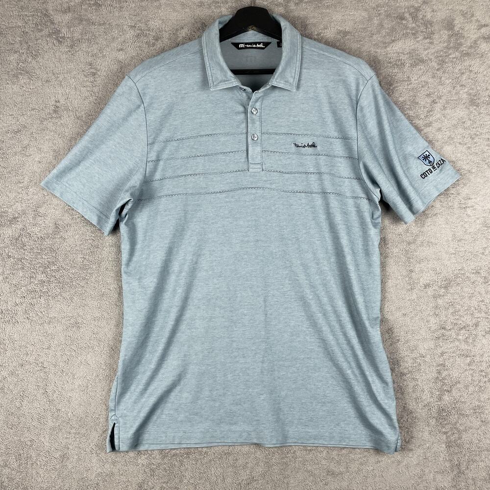 Travis Mathew Polo Shirt Mens Large Coto de Caza Golf Performance Pima Cotton